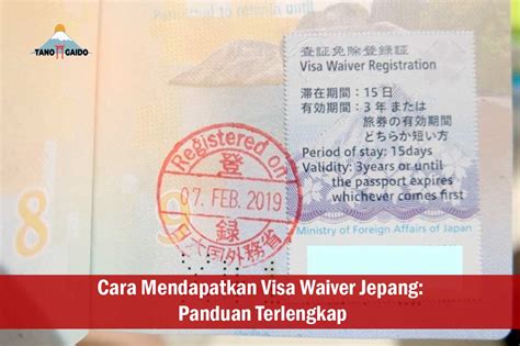 Kesimpulan Cara Pengajuan Visa Waiver Jepang
